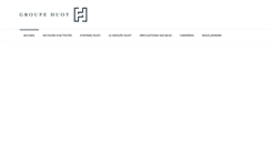 Desktop Screenshot of groupehuot.com
